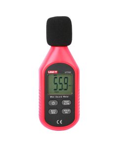 Mini digital sound level meter, UNI-T, 30 - 130dB, 125ms, 31.5Hz - 8kHz, 3xAAA, 15x5.2x2.7 cm