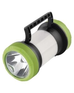 LED Rechargeable Camping Lamp, 350 lm, plastik+ABS, 260 m max, 2×2000mAh/3.7V