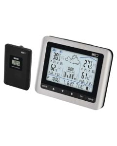 Weather station, Emos, clock / calendar / alarm, temperature / humidity meter, -20 °C to +60 °C, 20% to 99%, 433MHz, 3×1.5V AAA