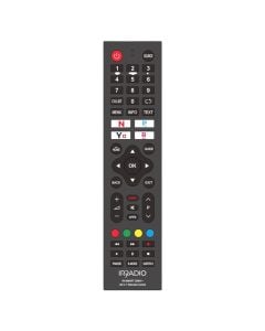Remote control, Irradio, 20 in 1, SAMSUNG, LG, PHILIPS, SONY, PANASONIC, SHARP, TOSHIBA, HISENSE, SKYWORTH, VESTEL, TELEFUNKEN, THOMSON, TCL, GRUNDIG, HAIER, JVC, OKI, BEKO, DAEWOO, HITACHI, 2xAAA, 20.5x4.7x2.3 cm