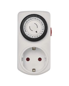 Mechanical timer-programmer, Emos, 24 hours, 230V/16A, 3680W max, 30 min minimum time