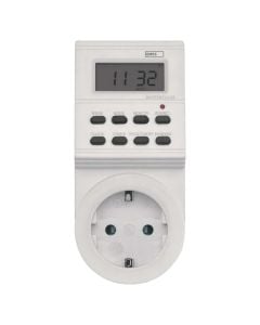 Digital timer-programmer, Emos, 24 hours 230V/16A, 3680W max, 8 programs, 1 min minimum time, IP20