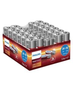Battery, Philips, 24xAA + 16 AAA, powerlife