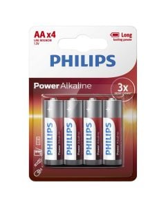Battery, Philips, 4xAA, powerlife