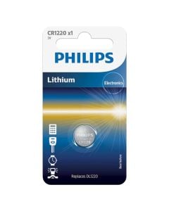 Battery, Philips, 1xCR1220, 3 V Lithium