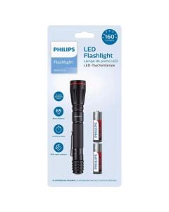 Flashlight, Philips, LED, 160 lm, IPX4, 2xAA, 15.6x2.7 cm