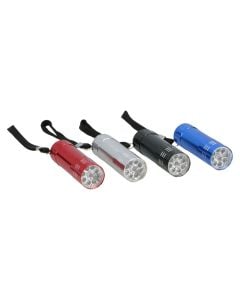Flashlight, Grundig, 9xLED, aluminum, 3xAA, 2.5x8 cm