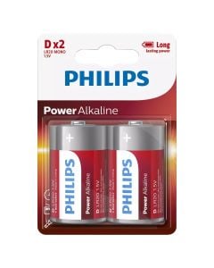 Battery, Philips, 2xD/LR20, powerlife