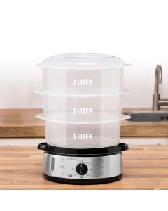 Steam cooker, Alpina, 800 W, 9 Lt, 220-240V, 50/60Hz