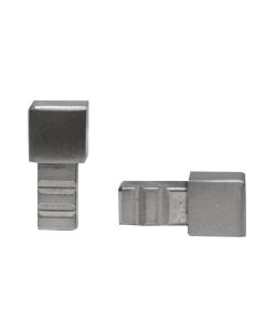 Tiletrim corner cap cubino x  brushed s-steel 12,5 mm