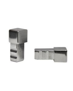 Tiletrim corner cap cubino x  glossy s-steel 10 mm