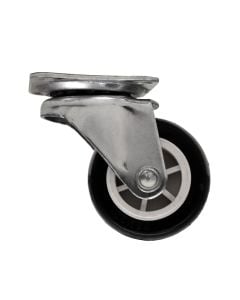 Black rotating wheel without brakes, Ø40mm