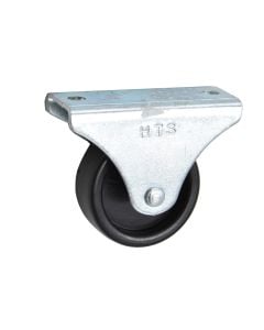Fixed wheel, without brake, metalic/plastic, Ø 38 mm