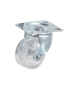 Rotary wheel, without brake, metalic/plastic, Ø 32 mm