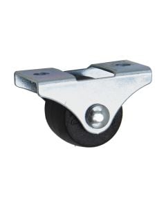 Fixed wheel, without brake, metalic/plastic, Ø 20