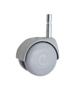 Rotary wheel, without brake, metalic/plastic, Ø 49 mm