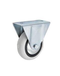 Fixed wheel, without brake, metalic/plastic, Ø 74 mm
