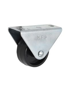 Fixed wheel, without brake, metalic/plastic, Ø 32 mm