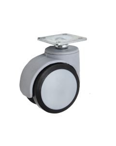 Rotary wheel, without brake, metalic/plastic, Ø 50 mm