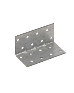 Reinforced perforated angle bracket 40x40x80x1,5 mm