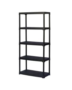 Plasstik shelf, eco-polypropylene, with 5 shelf, 800x400x h 1760 mm