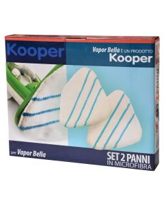 Cleaning cloth for steam cleanner, SET / 2, Size: 23x30x1 cm Color: White, Material: Microfibre