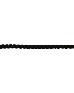 Rope polyester, Ø10mm, 100% black, for use in water, sea rope, ideal for anchoring and other uses, rolle 200ml +/- 10%