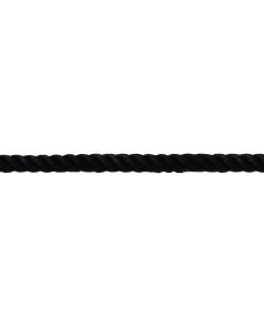 Rope polyestere, Ø16mm, 100% black, for use in water, sea rope, ideal for anchoring and other uses, rolle 100ml +/- 10%