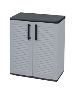 Half height cabinet for shoes, it's equipped with steel hinges and adjustable shelf, dimensions L 680 x P370 x H 840 mm.