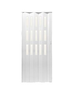 Folding door, PVC, with lock, 87x200 cm,
