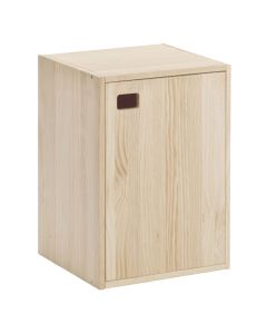 Solid pine wood DINAMIC 1 door vertical , thickness 16 mm, untreated, 53.5 x 33 x 37.2 cm