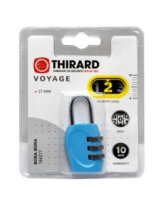 Padlock 27mm, die-cast Alloy body, numerical movement