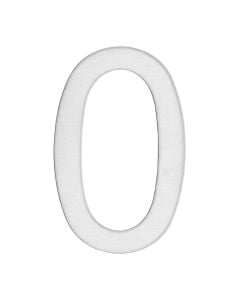 Number with stickers 0, stainless steel, H.76mm