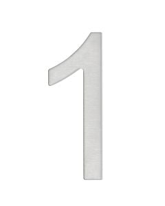 Number with stickers 1, stainless steel, H.76mm