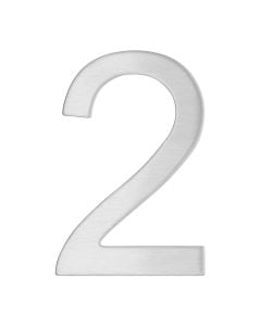 Number with stickers 2, stainless steel, H.76mm