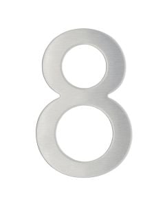 Number with stickers 8, stainless steel, H.76mm
