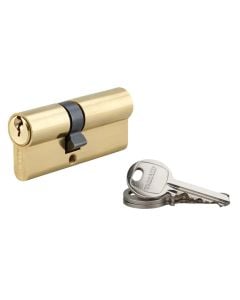 Cylinder brass, with 3 keys, 30x40mm