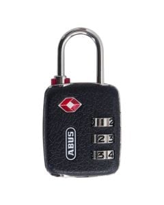 Abus padlock, 146TSA/30 B, compact body made of plastic, special hard steel hack, with numerical combination