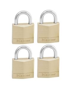 Masterlock padlock, Security level 4, 30mm wide solid brass body padlock  4-pc, Indoor