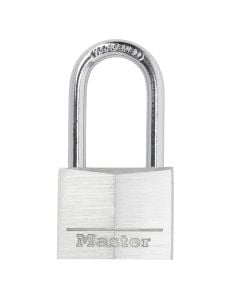 Masterlock padlock, Security level 5, 40mm aluminium padlock- 38mm hardened steel shackle, 6mm ø- 4 pins- dble locking, Indoor