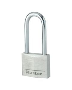 Masterlock padlock, Security level 5, 40mm wide solid aluminum body padlock with 51mm long shackle, Indoor