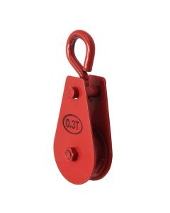 Steel pulley, for wire, rope, 300kg, with ring  hock
