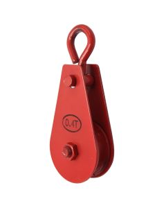 Steel pulley, for wire, rope, 400kg, with ring  hock