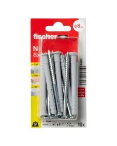 fischer Hammerfix N 8 x 80/40 S with countersunk head gvz SB-card