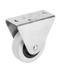 Fixed wheel, without brake, metalic/plastic, Ø 50 mm