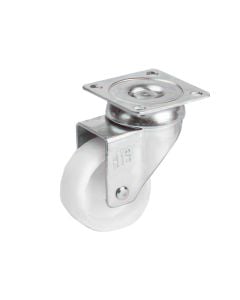 Rotary wheel, without brake, metalic/plastic, Ø  50 mm