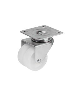Rotary wheel, without brake, metalic/plastic, Ø  50 mm