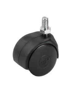 Rotary wheel, without brake, metalic/plastic, Ø  40 mm