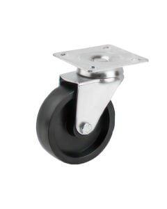 Rotary wheel, without brake, metalic/plastic, Ø  74 mm