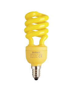 Brilliant CLF Spiral Bulb E14   /   13 W Yellow, 310lm, 10000h, 12.3x4.6 cm